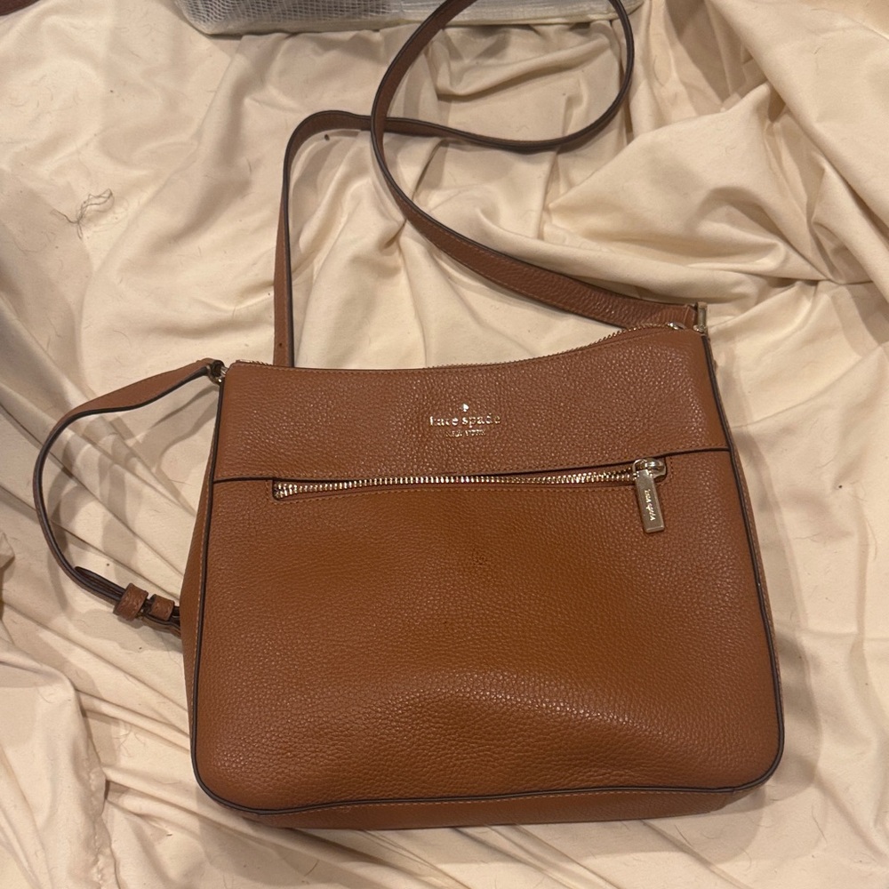 Kate Spade Tan Leather Crossbody Bag